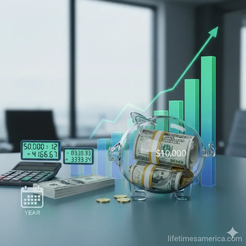 How to Save $10;000 in One Year on a $50k Salary