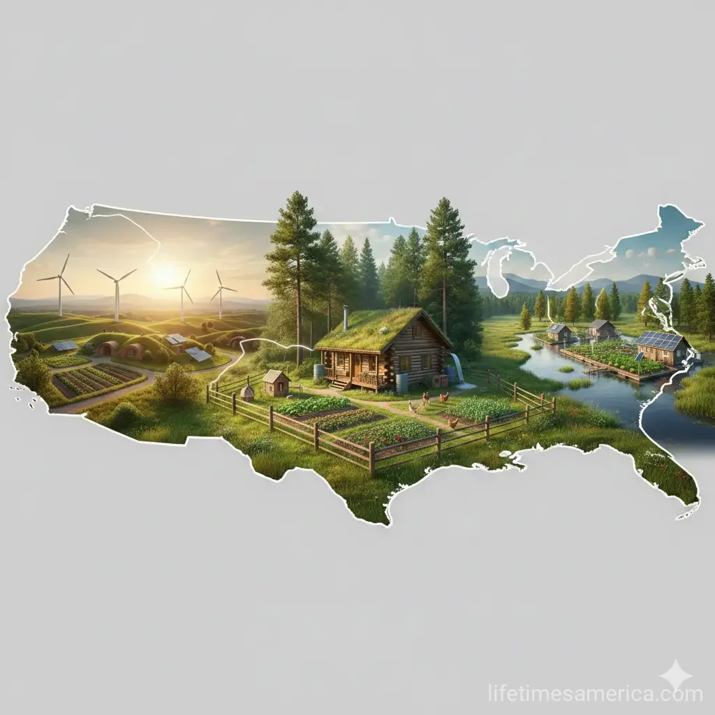 The Best "US Regions" for Sustainable Living and Modern Homesteading