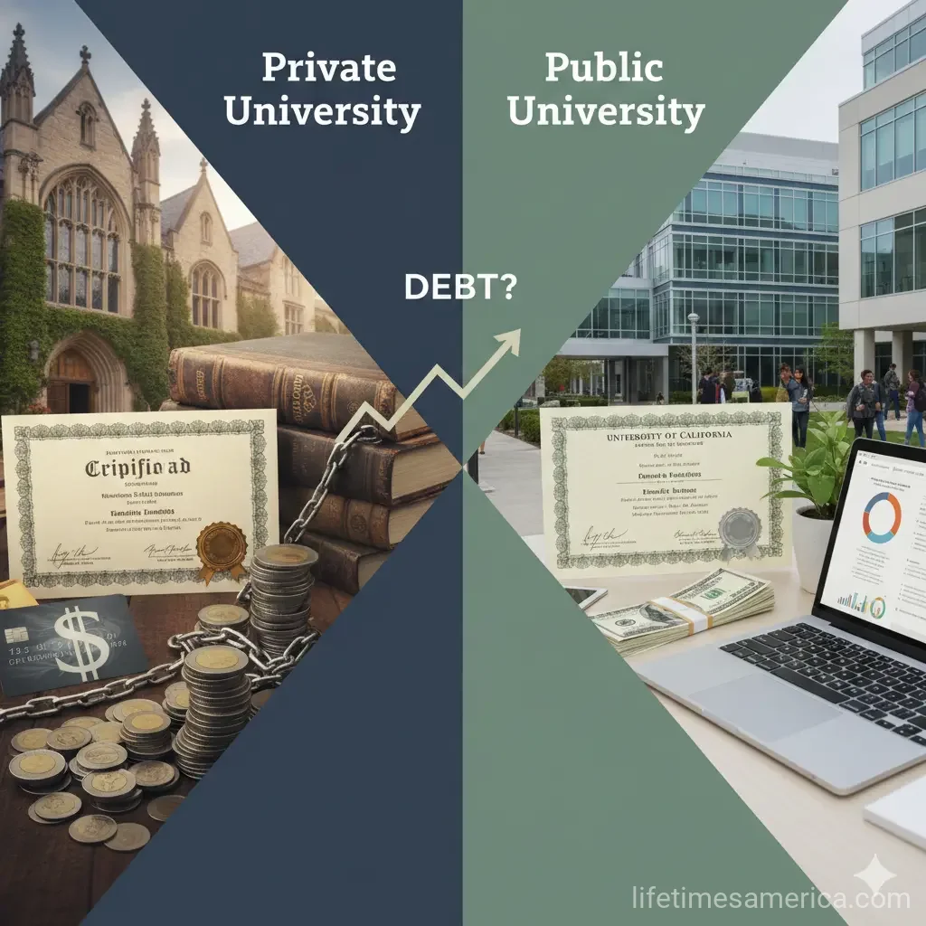 The Cost of Private vs. Public University: Is the Name Worth the Debt?