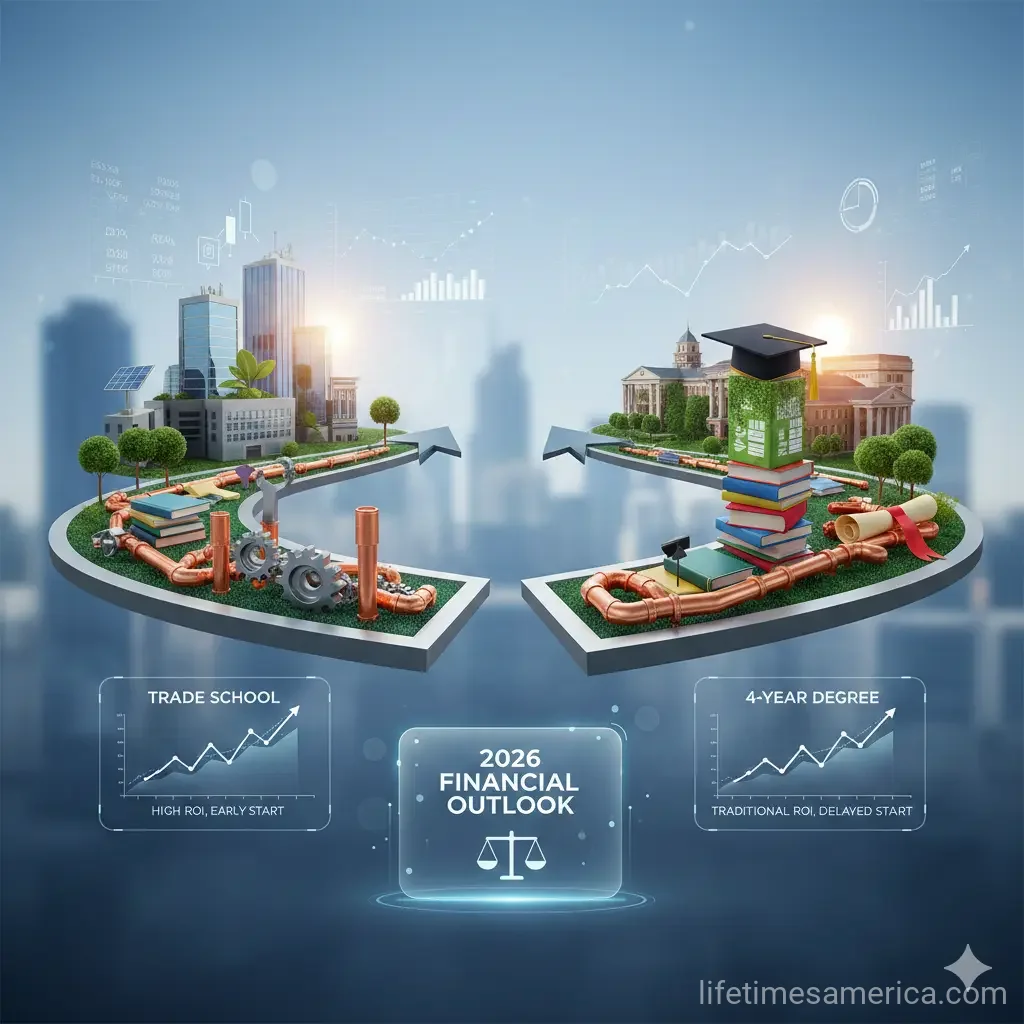 The ROI of a Trade School vs. a 4-Year Degree in 2026